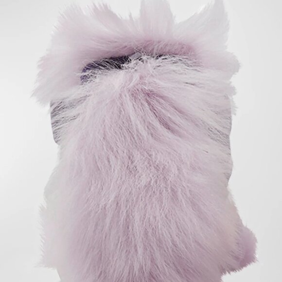 Burberry Fox Velvet Shearling Stiletto Slide Sandals - Picture 3 of 6